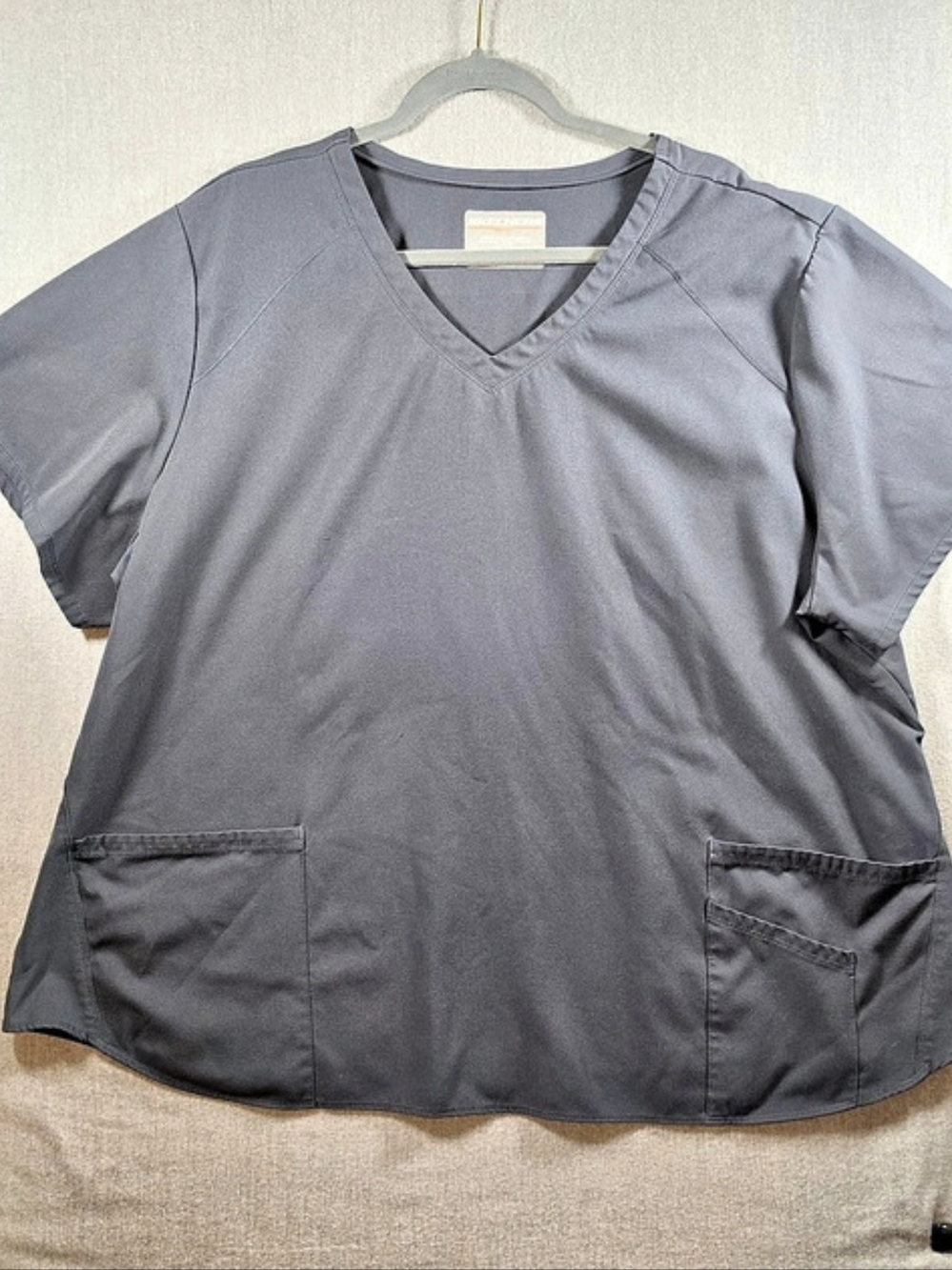 Skechers by Barco Women's Workwear Scrub top Gray 4XL Short Sleeve Top